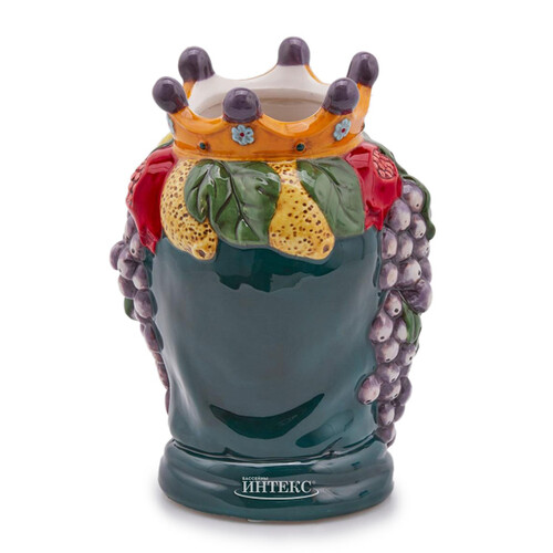 Сицилийская ваза Testa di Moro - Фруктовая Королева 22 см EDG