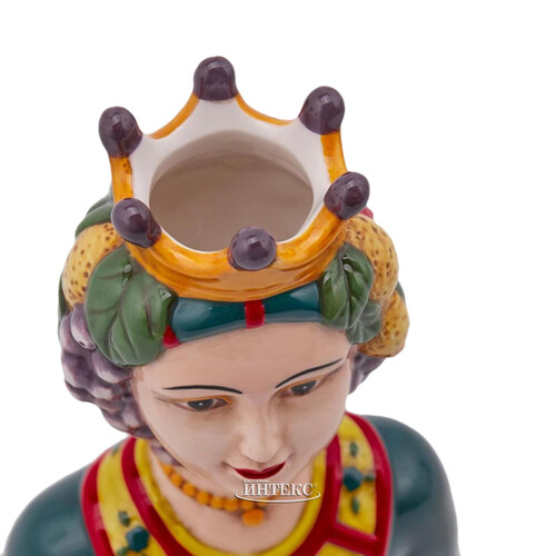 Сицилийская ваза Testa di Moro - Фруктовая Принцесса 18 см EDG