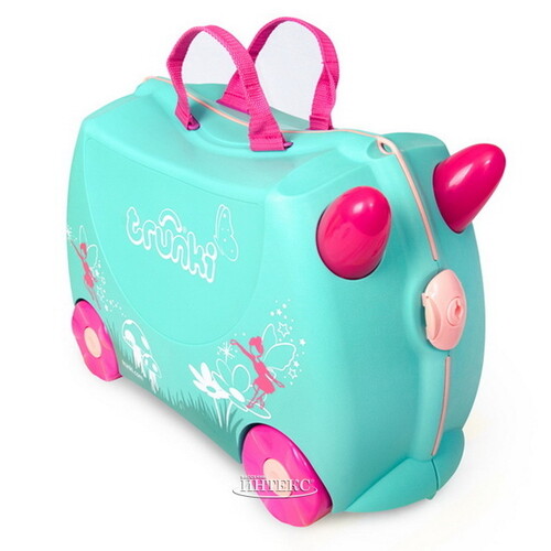 Детский чемодан на колесиках Фея Флора, уцененный Trunki