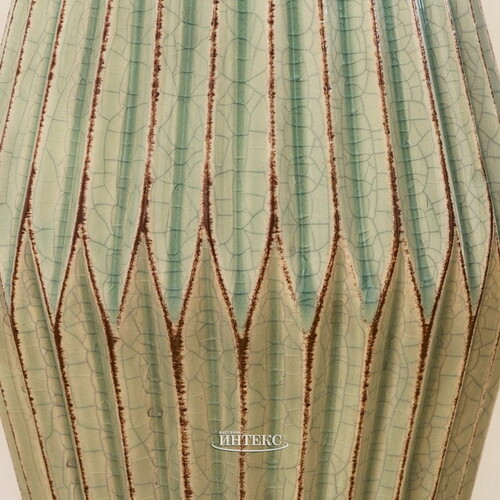 Керамическая ваза Минодора 21 см светло-зеленая Boltze