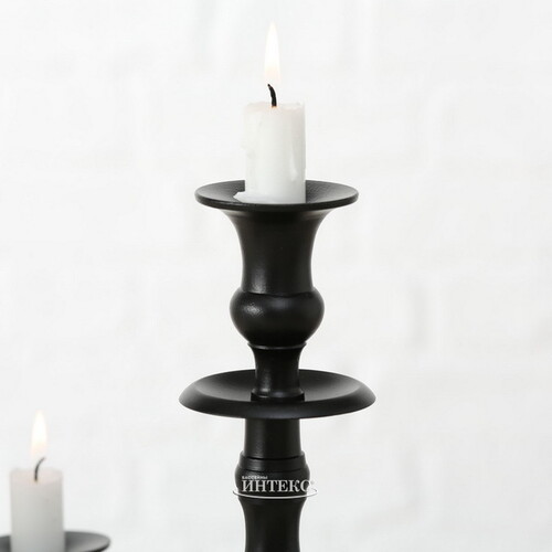Подсвечник-канделябр на 5 свечей Victoria 105 см черный Boltze