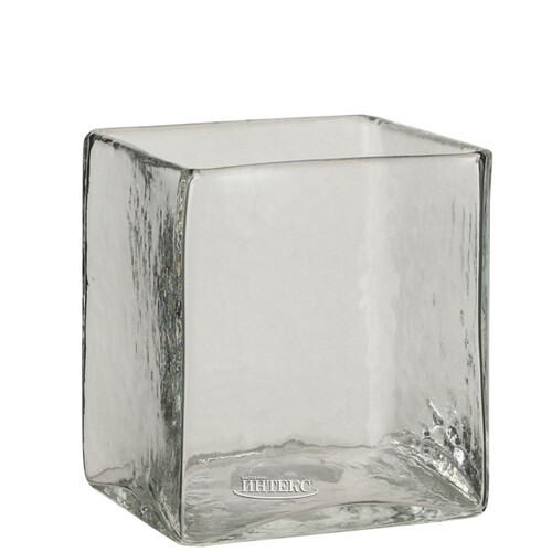 Стеклянная квадратная ваза Альфредо 14 см Edelman