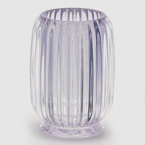 Стеклянная ваза Rozemari 12 см лавандовая EDG