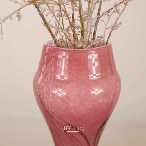 Декоративная ваза Albigono 35 см изумрудно-розовая EDG