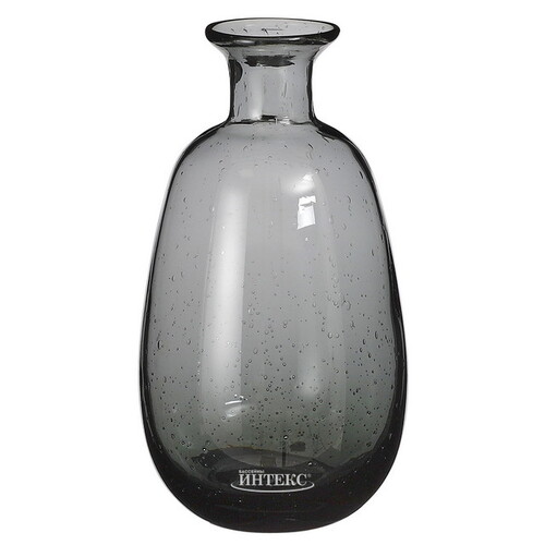 Стеклянная ваза Эрнестина 17 см черная Edelman