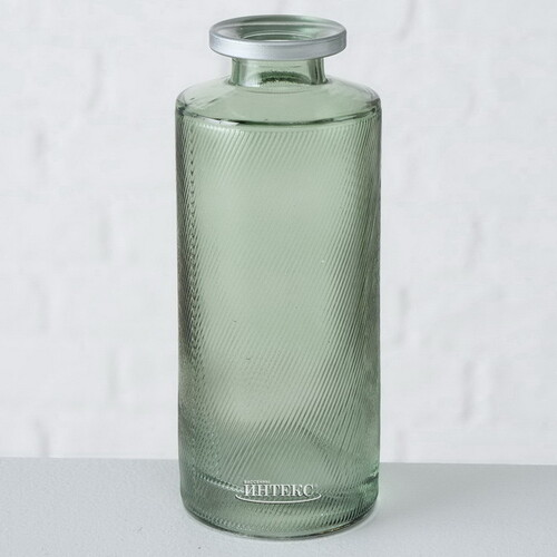 Набор стеклянных ваз Рошель Грин 13 см, 3 шт Boltze