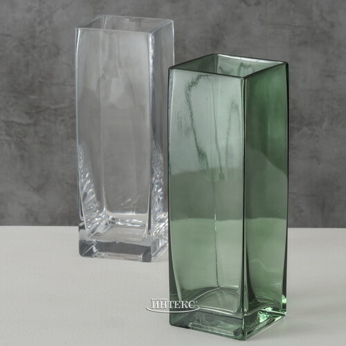 Стеклянная ваза Proteya 25 см прозрачная Boltze