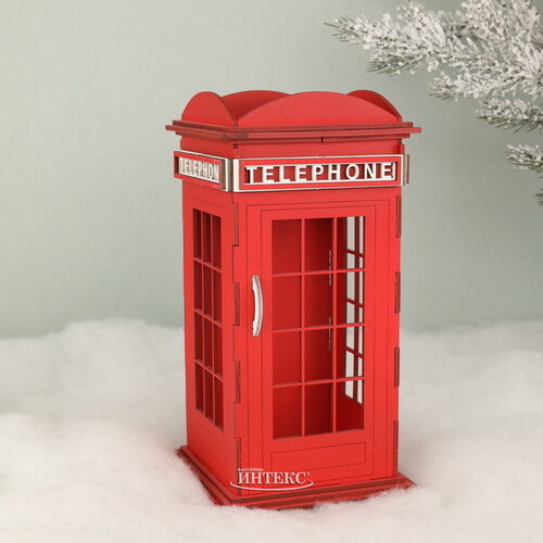 Декоративная фигурка Телефонная Будка - London 24 см Christmas Apple