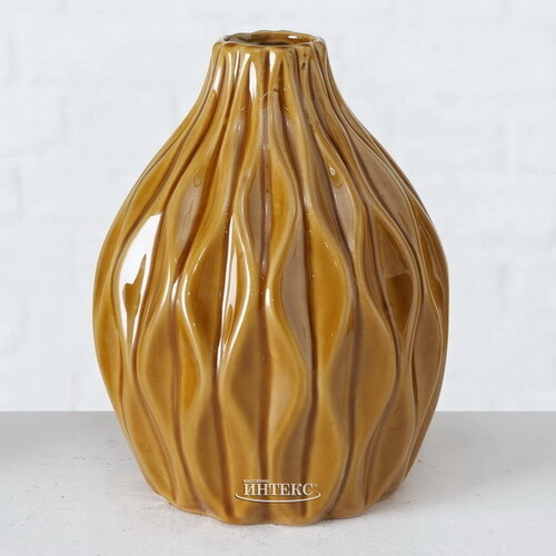 Фарфоровая ваза Masconni Marrone 15 см Boltze