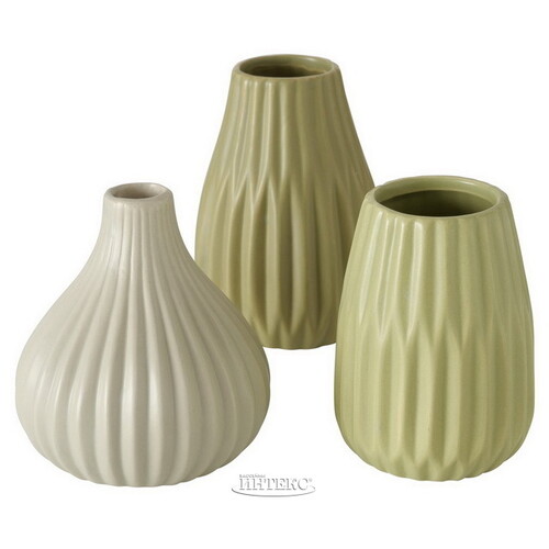 Набор керамических ваз Wilma Olivia 14 см, 3 шт Boltze