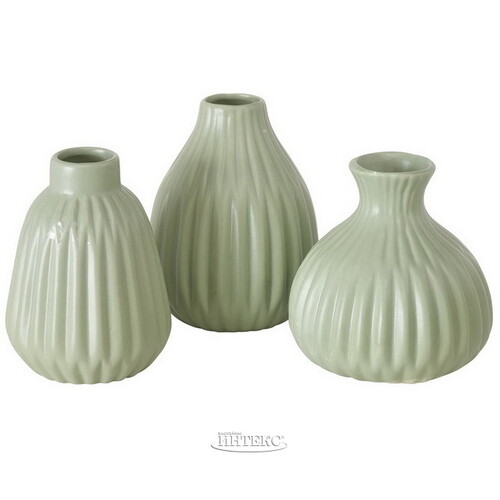 Фарфоровая ваза Mavra 12 см светло-зеленая Boltze