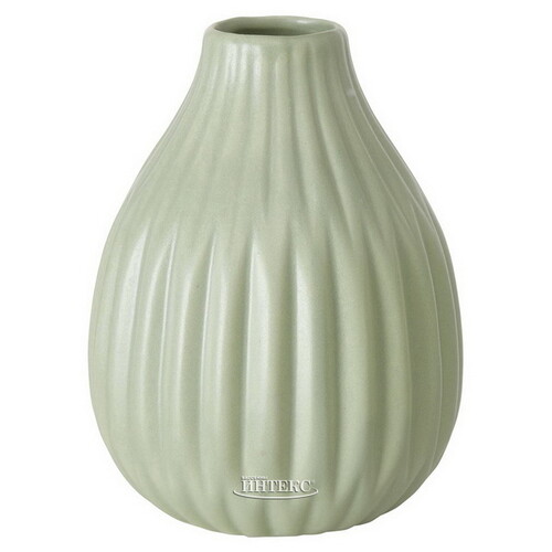 Фарфоровая ваза Concordia 12 см светло-зеленая Boltze