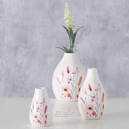 Набор керамических ваз Albedo Cornelia 8-12 см, 3 шт Boltze