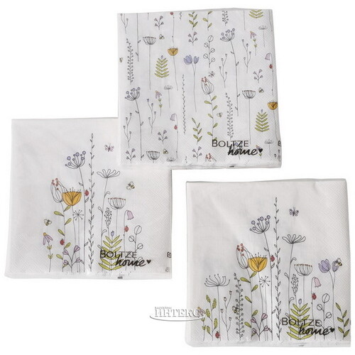 Бумажные салфетки Mascardi Florale 17*17 см, 20 шт Boltze