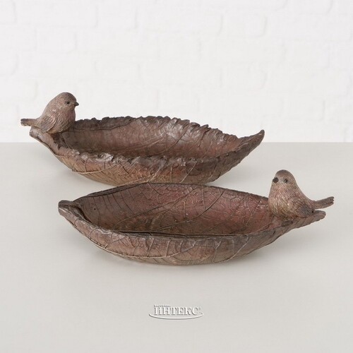 Декоративная кормушка для птиц Джервейс 25*12 см коричневая Boltze
