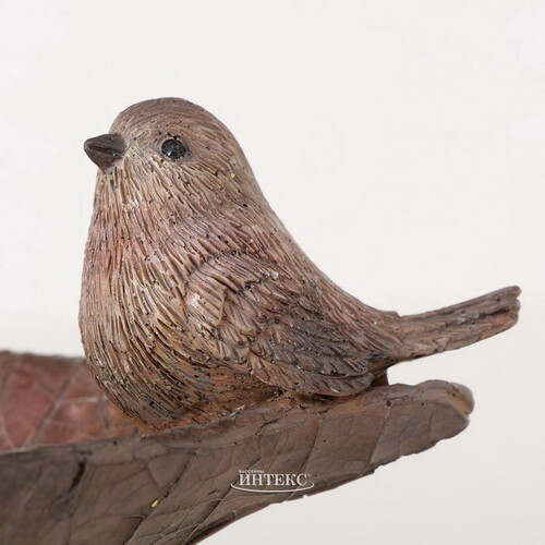 Декоративная кормушка для птиц Джервейс 25*12 см коричневая Boltze