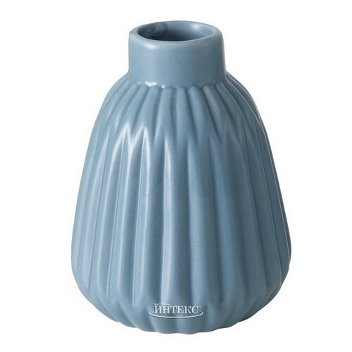 Фарфоровая ваза Mavra 12 см голубая Boltze