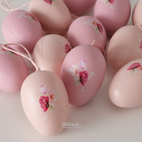 Пасхальные украшения Яйца Tenero Easter 6 см, 12 шт, подвеска Boltze