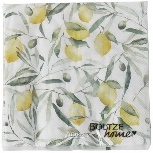 Бумажные салфетки Citronella 17*17 см белые, 20 шт Boltze
