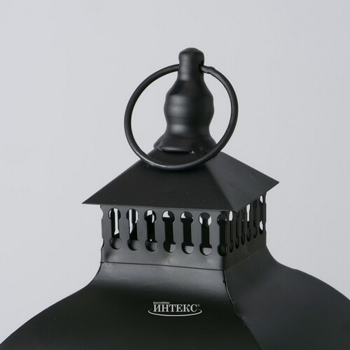 Набор металлических подсвечников-фонарей Alona Garda 43-55 см черный, 2 шт Boltze