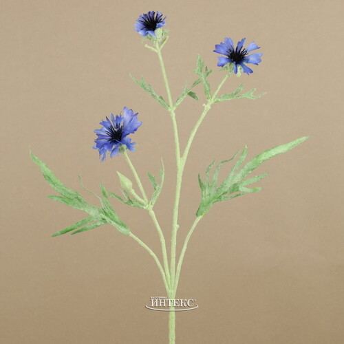 Искуcственный цветок Василек - Blu Profondo 71 см EDG