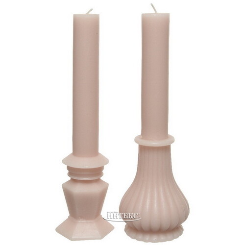 Декоративная свеча Caserta Royale: Blush Pink 25 см Kaemingk