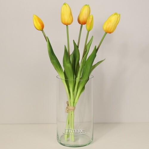 Силиконовые тюльпаны Arethusa 5 шт, 40 см EDG