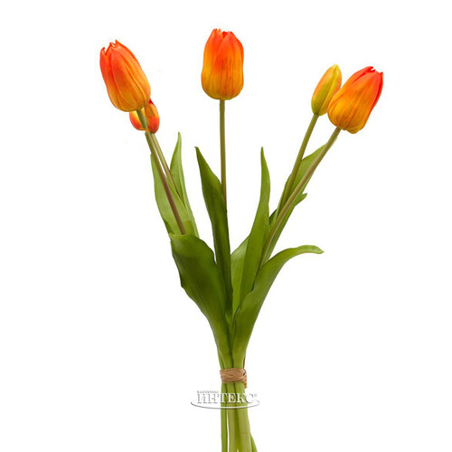 Силиконовые тюльпаны Amadeus 5 шт, 40 см EDG
