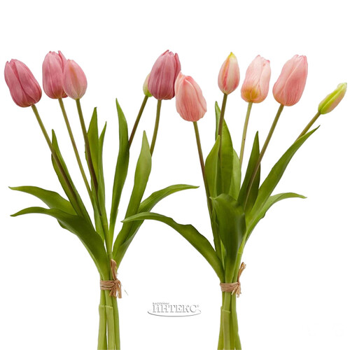 Силиконовые тюльпаны Signora Rosa 5 шт, 40 см EDG