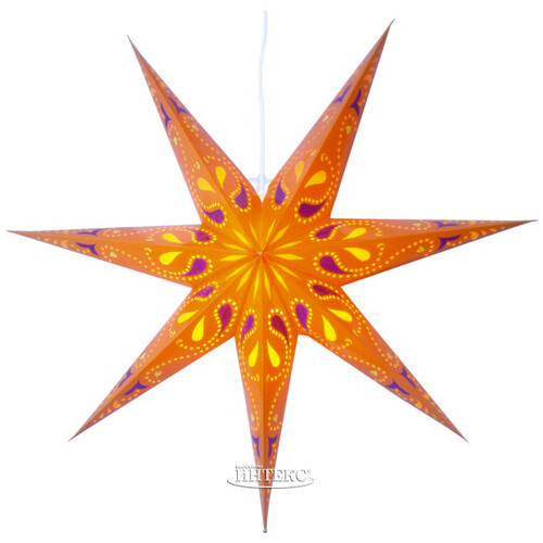 Светильник звезда из бумаги Starlight 70 см оранжевая Star Trading