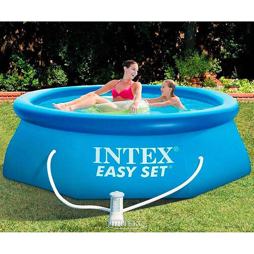 Надувной бассейн 28112 Intex Easy Set 244*76 см, картриджный фильтр INTEX