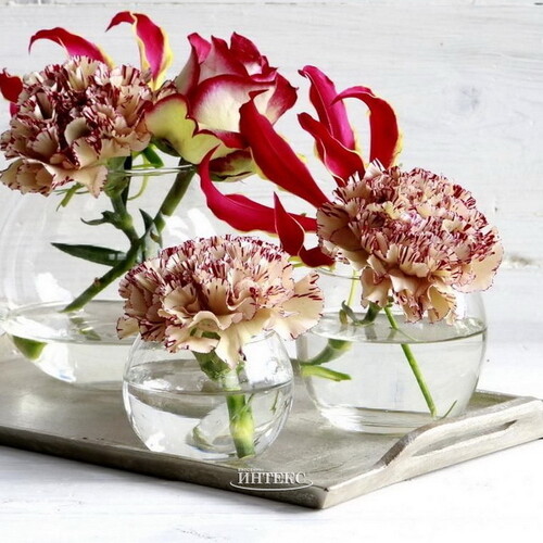 Декоративная ваза Санторини 10 см, стекло Ideas4Seasons