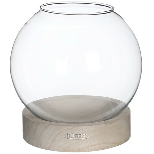 Стеклянная ваза на подставке Жардин 21 см Ideas4Seasons