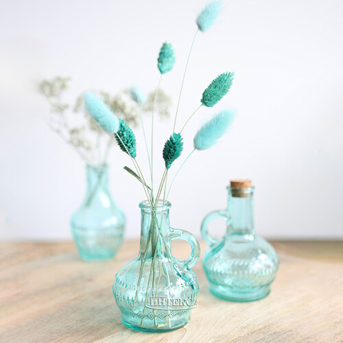 Стеклянная ваза-кувшин Milano 10 см голубая Ideas4Seasons
