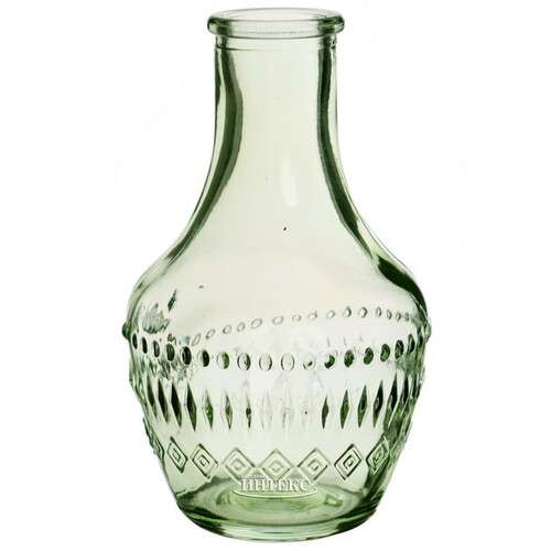 Стеклянная ваза-бутылка Milano 10 см зеленая Ideas4Seasons