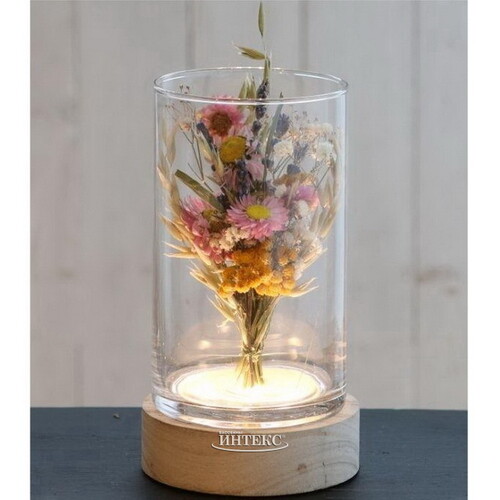 Подставка для вазы Gildeon с подсветкой 14 см, на батарейках Ideas4Seasons