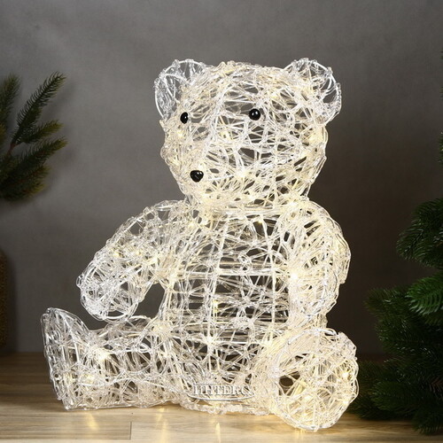 Светодиодный медведь Винни 44 см, 70 теплых белых LED ламп, IP44 Winter Deco