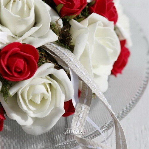 Искусственные розы для декора Lallita 18 см, 7 шт, белые Ideas4Seasons