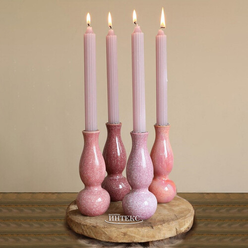 Керамическая ваза Лоренсо 15 см розовый Ideas4Seasons