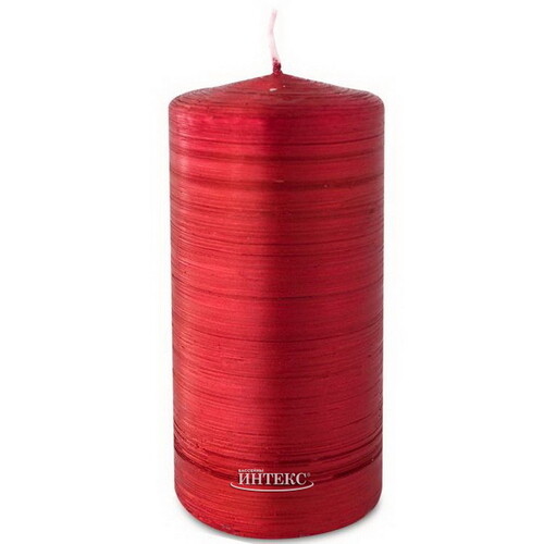 Декоративная свеча Антик 125*60 мм рубиновая Омский Свечной