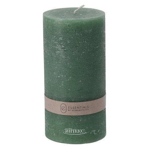 Декоративная свеча Рикардо 14*7 см зеленая Koopman