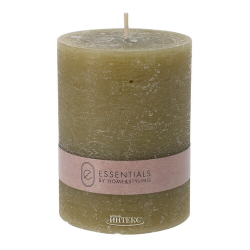 Декоративная свеча Рикардо 8*6 см оливковая Koopman