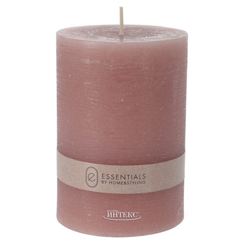 Декоративная свеча Рикардо 10*7 см розовая Koopman