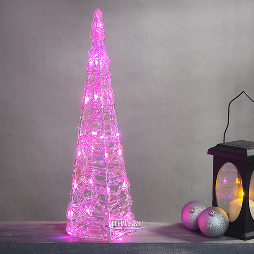 Светящаяся фигура Елка Cone Light 60 см, 30 разноцветных RGB LED ламп, IP44 Kaemingk