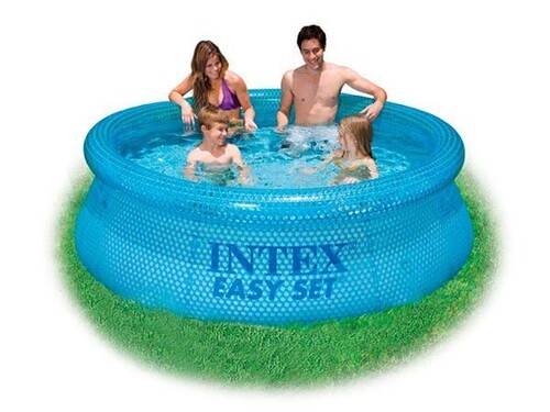 Надувной бассейн Easy Set 244*76 см - Clearview, фильтр-насос INTEX