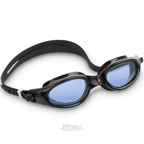 Очки для плавания Master Pro черно-голубые, 14+ INTEX