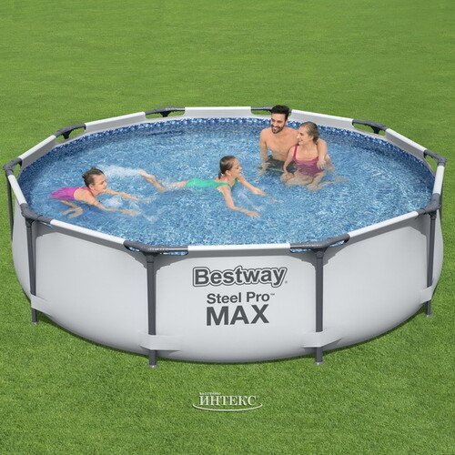 Каркасный бассейн 56408 Bestway Steel Pro Max 305*76 см, фильтр-насос Bestway