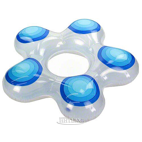 Надувной круг Мыльные пузыри 74*71 см голубой INTEX
