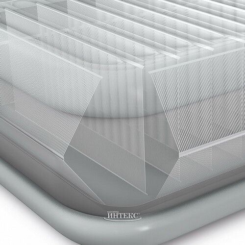 Надувная кровать с насосом Comfort-Plush 152*203*56 см INTEX
