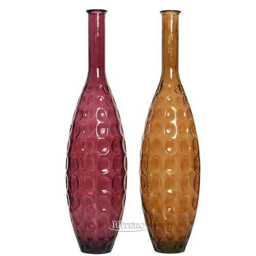 Стеклянная ваза Ариана 100 см бордовая Kaemingk
